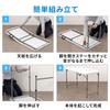 SANWA DIRECT Folding 122cm X 61cm X 30kg Load Outdoor Table, (W) (D) 58cm/74cm (H), Capacity, Use, White, 100-FD015W