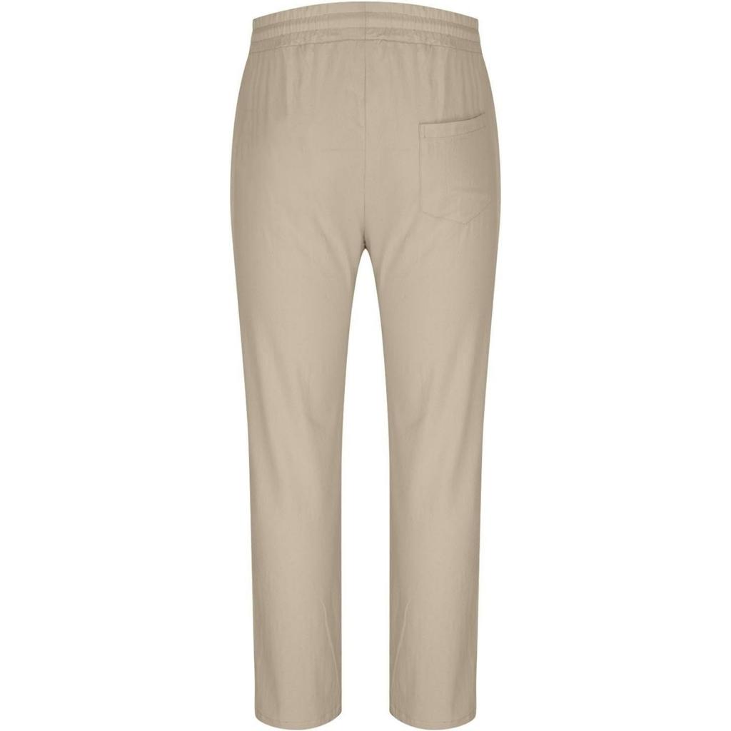 Men's Athletic Casual Pants, Straight Leg Loose Fit Pocket Drawstring Trousers