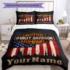 Motociclette Harley-Davidson Personalizza il tuo nome Set Biancheria da Letto Copripiumino Traspirante con Federe Decorazione per la Casa Regalo di Compleanno