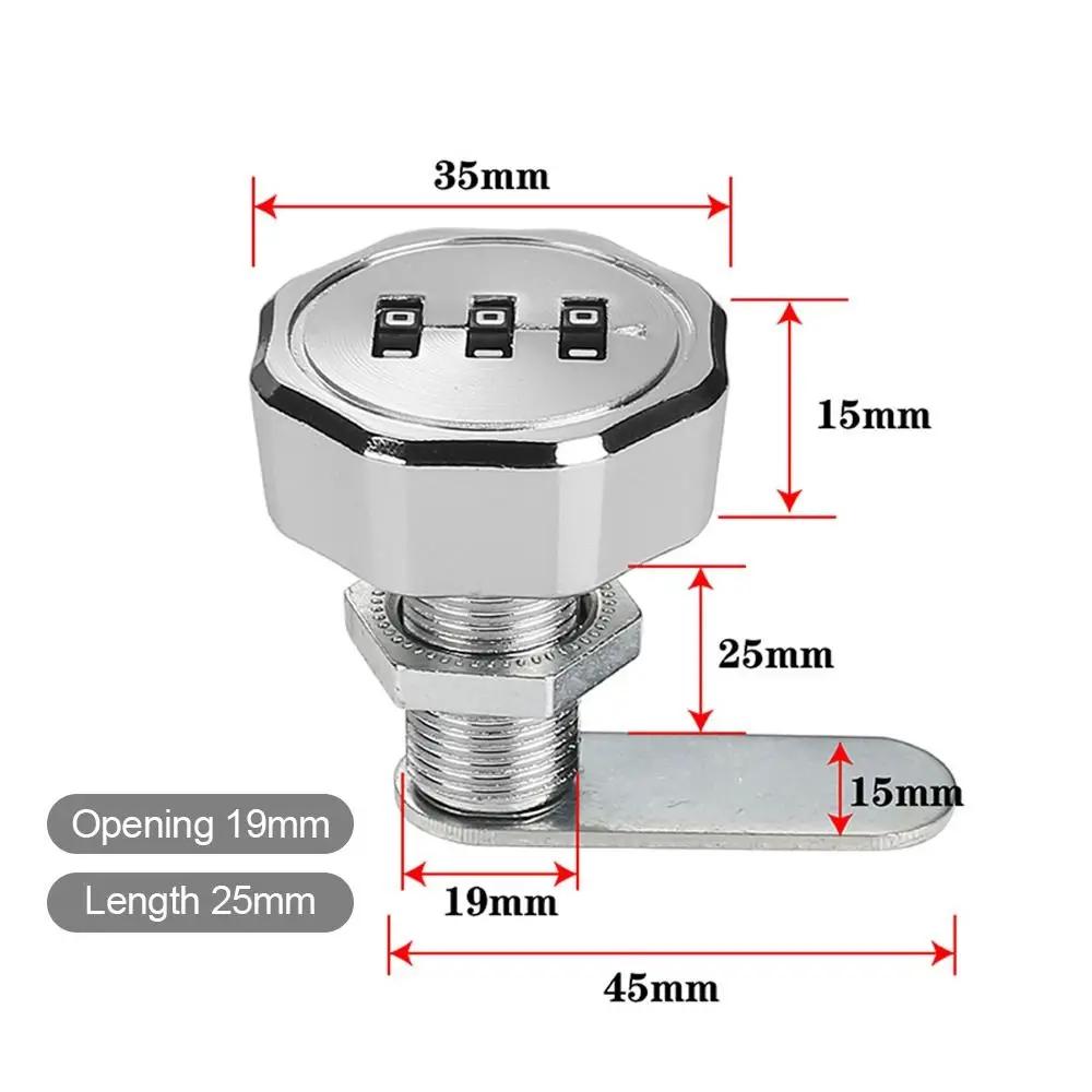 Password Locker Cabinet Mailbox Password Locker 3 Digital Code Combination Lock Cupboard Drawer
