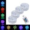 10 LEDs Waterproof Submersible Light RGB Remote Control Night Lamp Outdoor Swimming Pool