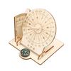 Handmade Wood Equatorial Clock Model Hands On Wood Assembly Toy Set for  Kid Student Aged 7-14 Interactive Play