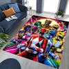 1 Stück Power Rangers Anime Cartoon Design Bürostuhlmatte Rutschfeste Teppichmatte für Heimdekoration, Wohnzimmer, Schlafzimmer, Spielzimmer - Perfektes Geschenk für Fans.T080