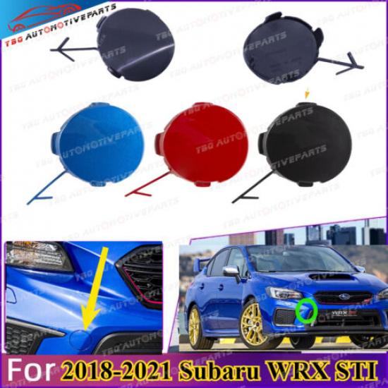 Painted Front Bumper Cover Tow Eye Hole Cover for Subaru WRX STI 2018-