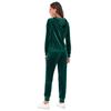 Velvet Velour Tracksuit Set Women Soft Stretch Lounge Zip Up Hoody and Jogger Pants Relaxed Sports Outfit