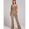 Foreign Trade Formal Dress Jumpsuit Sexy Belt Sequined Nightclub Pants Women Sequined Nightclub Pants