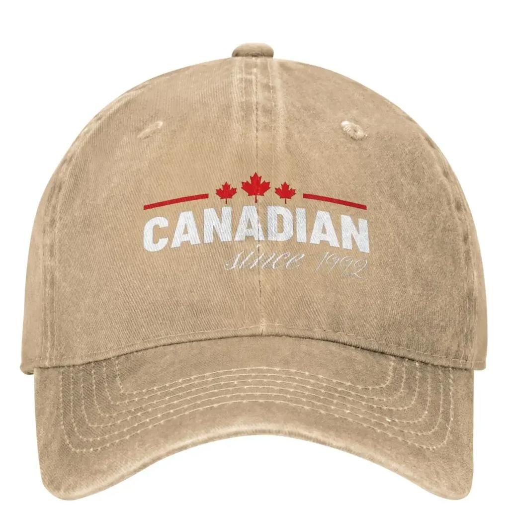 Canadian Since  Baseball Cap Canada Flag Couple Women Sunshade Trucker Hat Summer Fashion Tennis Skate Snapback Cap