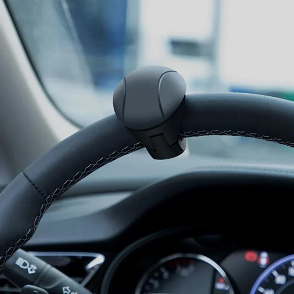 360 Degree Rotation Metal Bearing Power Handle Ball Shaped Car Steering Wheel Booster Spinner Knob Universal Helper Accessories