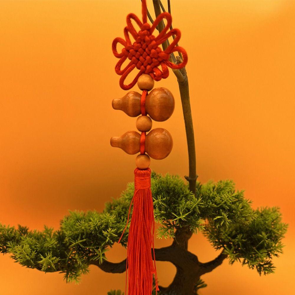 

Feng Shui Peach Gourd Keyring Five Emperors Transfer Gourd Key Chain Feng Shui Keychain Phial no.2