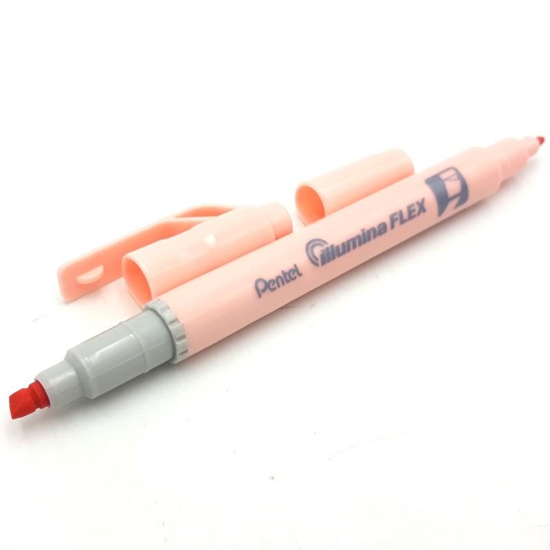 Pentel Illumina Flex Double-Sided Highlighter Orange Pastel Slw11P-Fe