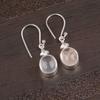 Rose Quartz Gemstone 925 Sterling Silver Ethnic Jewelry Earrings For Women EE-6-29