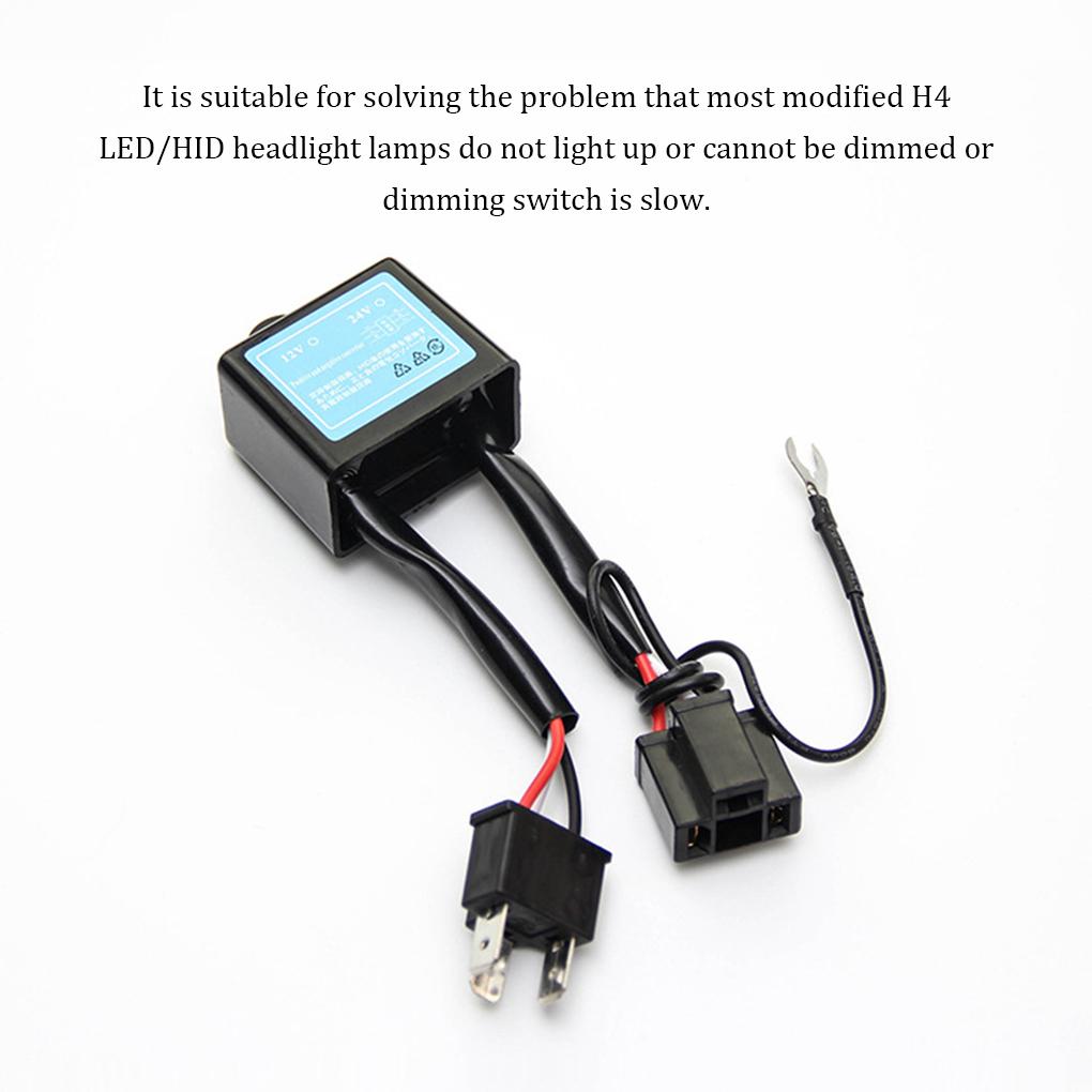 2X H4 LED Reversed Polarity Converter Professional Lightweight Switch Harness Adapter Polar Inverter Car Accessories