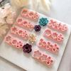 8PCS Polymer Clay Flower Molds For Earring Making Silicone Craft Tools With Detailed Petal Design Earring Making Molds