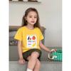 Children's Clothing Summer Kids Cartoon Fruit Pure Cotton Short-Sleeve T-Shirt Korean Style Small and Medium-Sized Children's Girls' Baby Clothes Ins