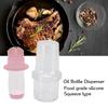 Pink Oil Brush Bottle Silicone+Plastic Lid Clear Transparent Squeeze Silicone Oil Brush  Cooking