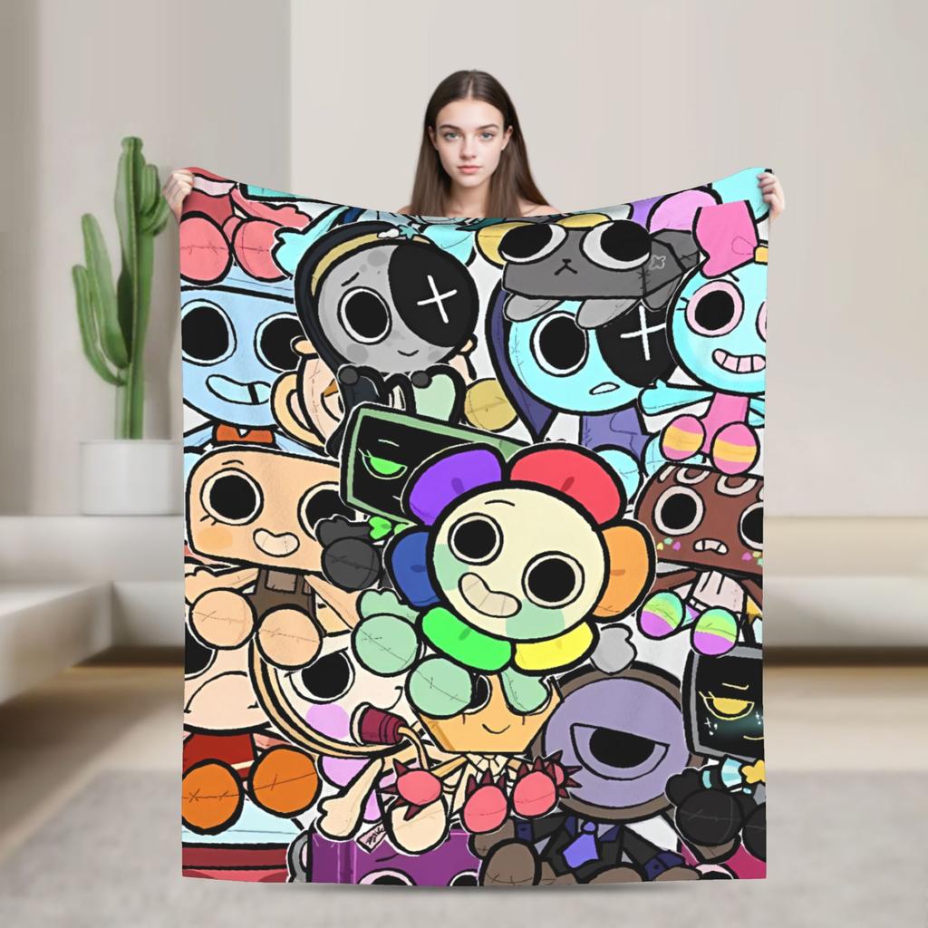 Dandy's World Soft Warm Blanket Goob  Children Plush Throw Blanket Street Trend Living Room Flannel Bedspread Sofa Bed Cover