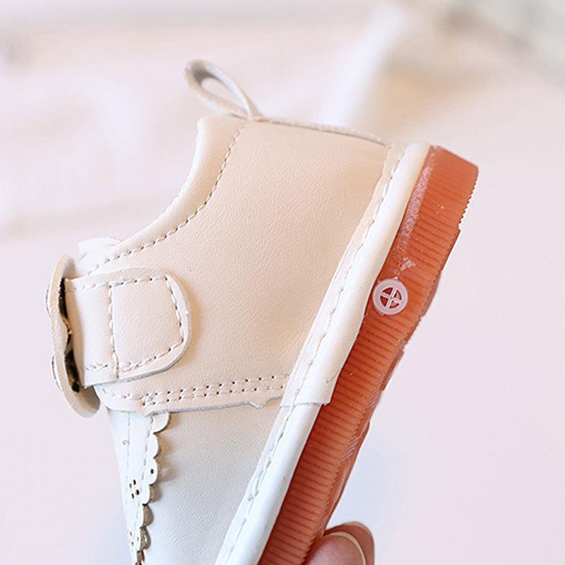 Walking Shoes for Spring/Autumn Beginners, Baby Shoes 0-1-2 Years Old, Infant Soft-Soled Princess Squeaky Shoes.