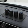 AAANV1 4x Aluminum Car Tire Valve-Caps Diamond Tyre Valve Airtight Cover Waterproof Dust For Ford mondeo mk3 Focus 2 3 Auto Accessories
