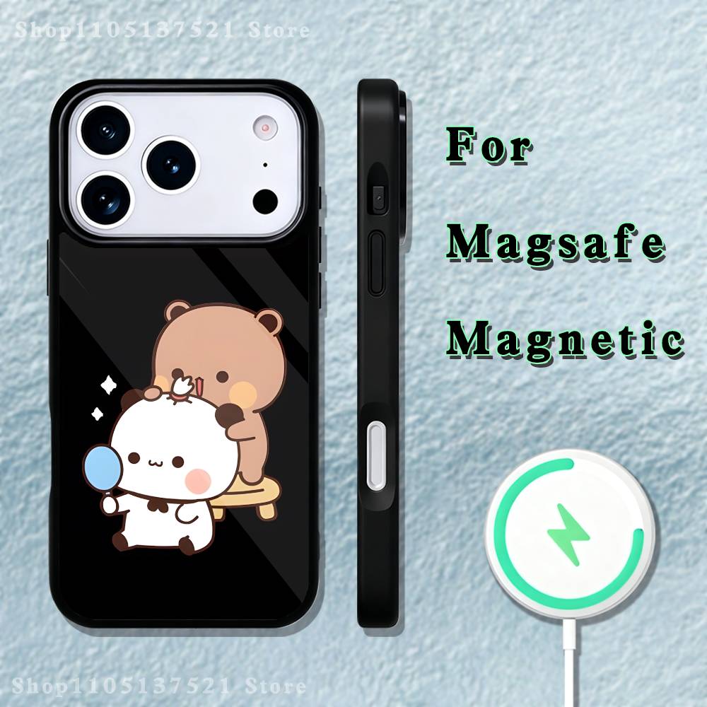 Cute BuBu DuDu Phone Case  For iPhone 17,16,15,14,13,12,11,Pro,Max,Plus,Mini,SE4,E Magnetic Magsafe Wireless Charging