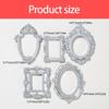 Assorted 15Pcs Resin Miniature Photo Frame with Intricate Floral Carvings Ideal for Artistic DIY Creation Home Decors