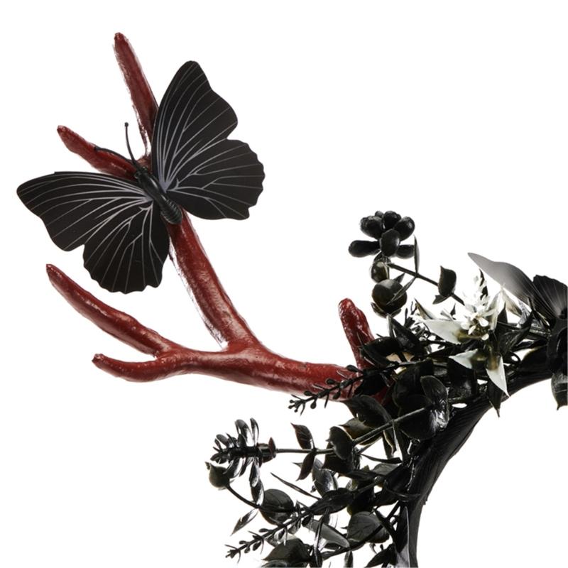 Gothic Antler Horn Cosplay Party Cartoon Cosplay Halloween Cartoon Role Play Costume Proms Party Live Show Headwear