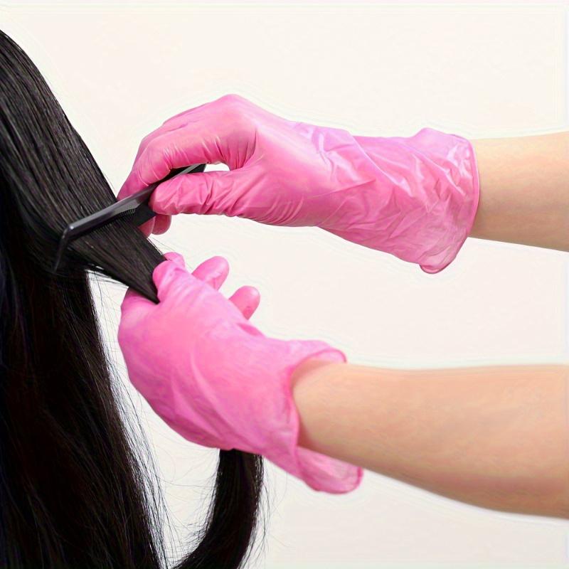 XS/S/M/L Pink Nitrile Gloves Disposable Household Gloves Elastic Latex Free Waterproof Durable Multifunctional Cleaning Tool