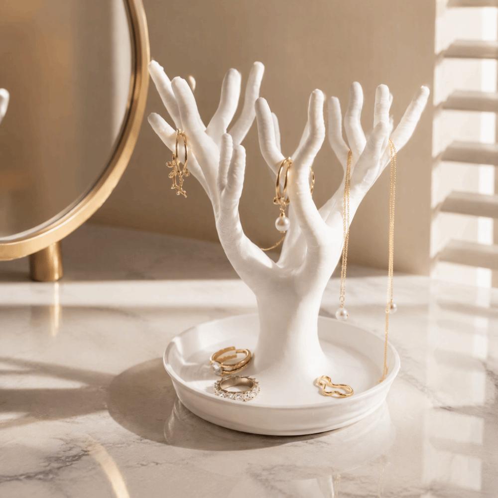 3D Printed Miscellaneous Item Storage Tray Decorative Figurine Tree Jewelry Display Stand  Desktop
