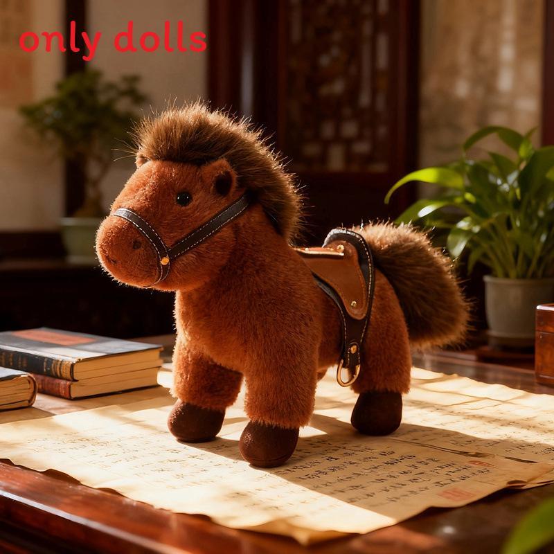Horse Soft Stuffed Animal With Pp Cotton Filling For Holiday Gift
