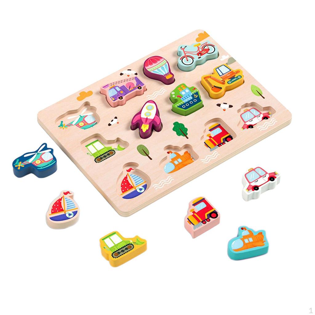 Wooden Puzzle Early Sensorial Development Toy for Gift Interaction