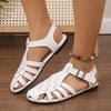 Sommerschuhe Damen Sandalen Zehenfreie Sandalen für Damen Retro Damenschuhe Weiche Damenschuhe Elegantes Schuhwerk Damen Sandale Weiblich
