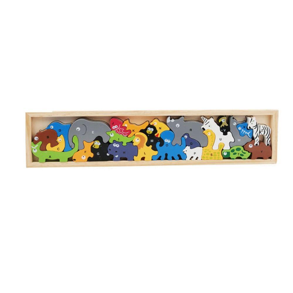 

Parent-Child Wooden Jigsaw Puzzle Toy Interactive Puzzles Jigsaw Board Toys Preschool Toddler Animal