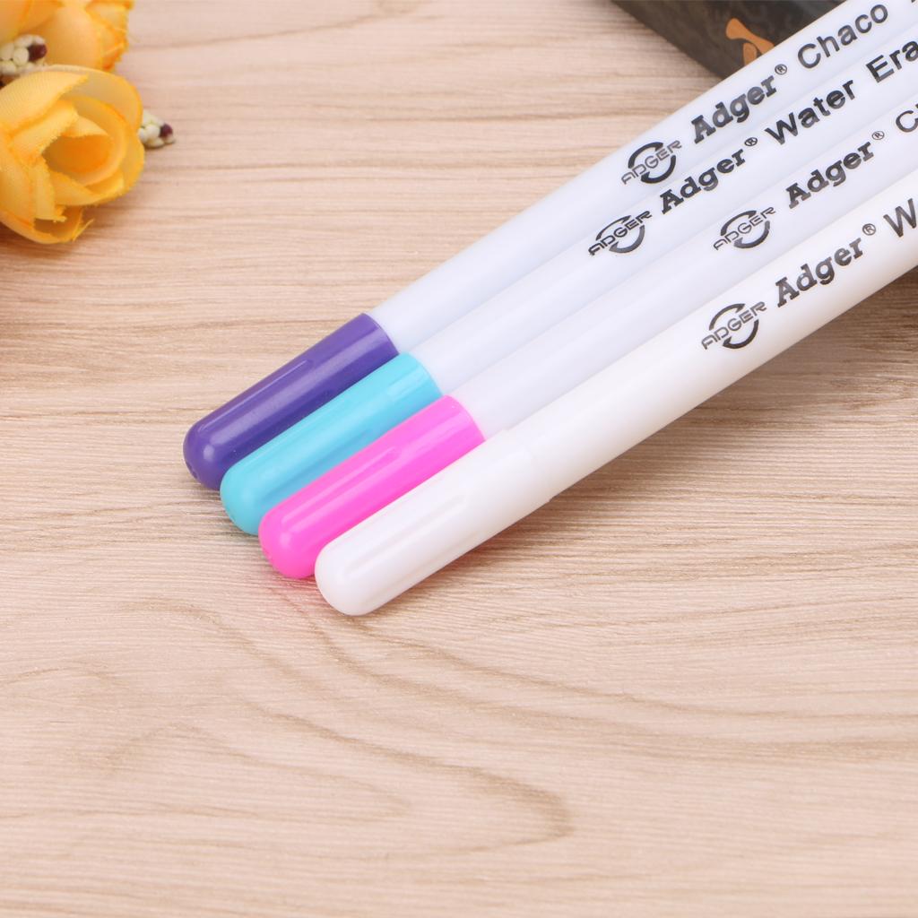 Water Erasable Pen 4 Pcs Disappearing Ink Marking Pen Air Water Erasable for Beginner Starter Handmade Projects