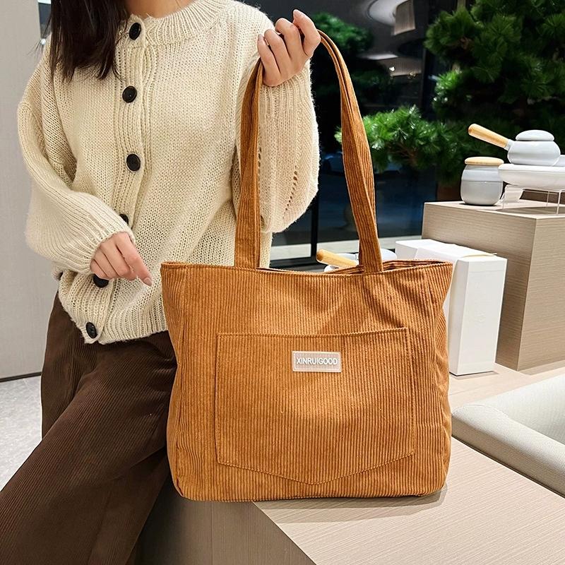 

Women s Corduroy Shoulder Tote Bag, Casual Large Capacity Fashion Handbag for Going Out, Purses and Handbags Designer Bag