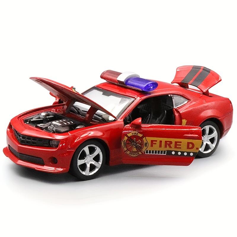 

Модель полицейской машины из сплава 1/32 с двойными дверями, которые можно открыть, украшение детской игрушечной машины 1/32-Size:12.5*4.5*4.5cm красный