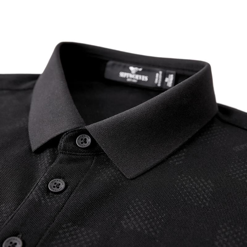 SEPTWOLVES Men's Cooling Anti-bacterial Polo T-shirt