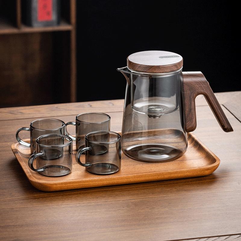Heat-Resistant Magnetic Glass Tea Infuser Pot