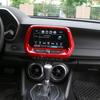8'' Central GPS Navigation Screen Frame Trim Cover for Chevrolet Camaro 17+ Red