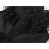 Girls Wednesday Addams Costume Dress, Gothic Party Cosplay, Halloween Role Play, Black Polyester Dress, 140cm