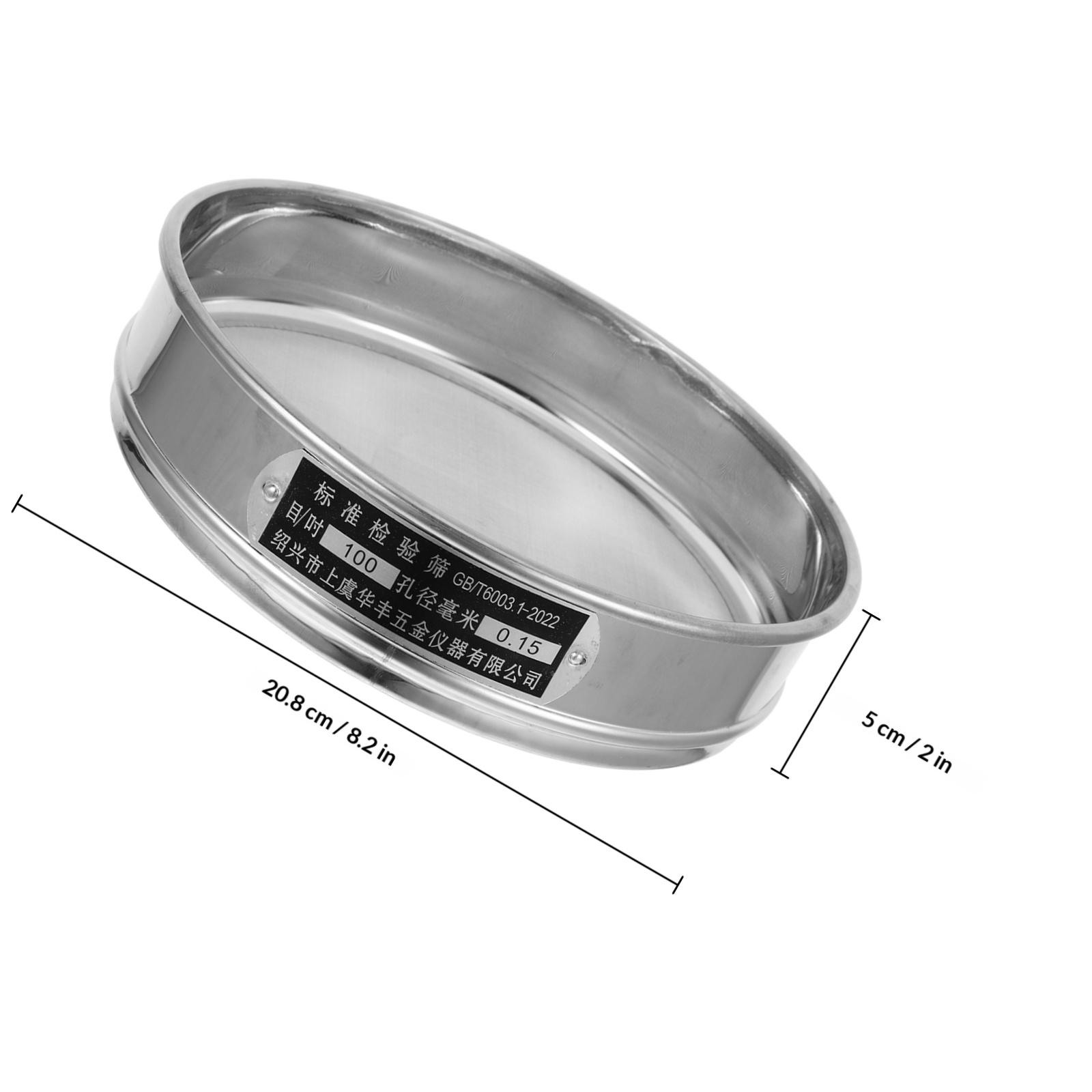 

Нержавеющая сталь Сито для муки Сетчатое сито Сковорода Для лабораторного просеивания Мелкий фильтр Почва Песок Компост Промывка породы