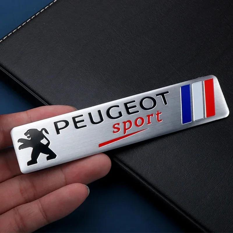 For Peugeot 2008 208 308 508 4008 408 3008 307 207 107 607 106 5008Car Styling Sticker 3D Aluminum Tail Emblem Badge Body Decal ENH5