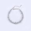 925 Sterling Silver Seawater Pearl Beaded Adjustable Charm Bracelet Unisex Elegant Luxury Fashion Jewelry Wedding Gift