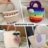 1Set Plastic Mesh Canvas Bag Sheets Plastic Net Cover DIY Crafting Handbag Accessories Acrylic Yarn Crafting Knit