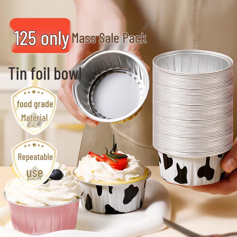 Chef King Reusable Aluminum Foil Baking Cups (125 Pcs)