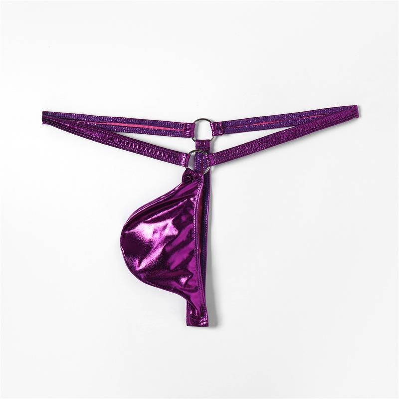 Herrenstring Herren Hüftunterhose Herren Spaß glänzendes Ringdesign Unterwäsche Herren