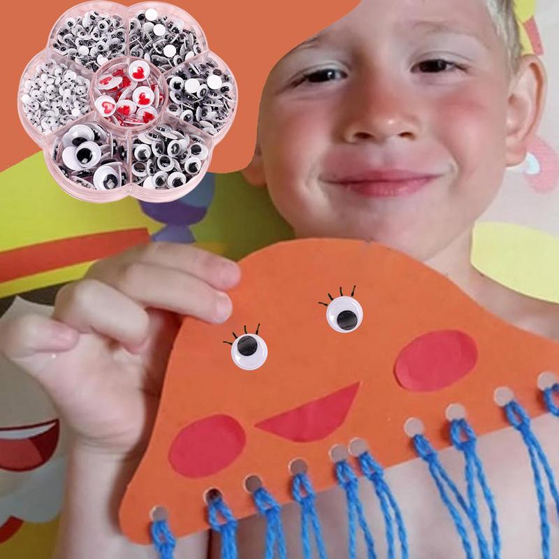 Screative Materials Plastic Small Eye Stickers Toys For Eggs Toys Dolls DIYs Accessory For Home Scrapbook Kids Gift Sticker Tool