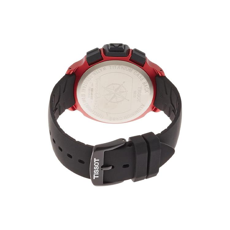 TISSOT Quartz Movement 100m Water Resistance Men's Watches Watch 59mm Black Dial Aluminum Watch Case T081.420.97.207.00