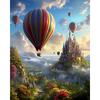 CHENISTORY Oil Painting By Numbers On Canvas,Hot Air Balloon,Paint Kit,Landscape,Handpainted,Pictures By Numbers,Decorative Gift