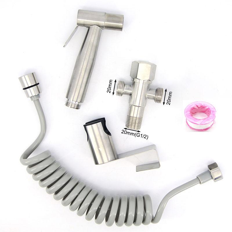 Hand Bidet Faucet Stainless Handheld Toilet Bidet Sprayer Shower Head Kit Self Clean G1/2 G7/8 Valvefor Bathroom WC Sprayer
