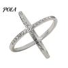 Durable Scarf Fastener Rhinestone X-Shape Ring, Metal Geometric Clip, Sparkling Buckle Slide Ring for Women Silk Scarves Neckerchiefs Shawls Shirts