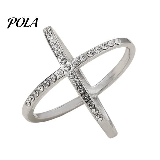 Durable Scarf Fastener Rhinestone X-Shape Ring, Metal Geometric Clip, Sparkling Buckle Slide Ring for Women Silk Scarves Neckerchiefs Shawls Shirts
